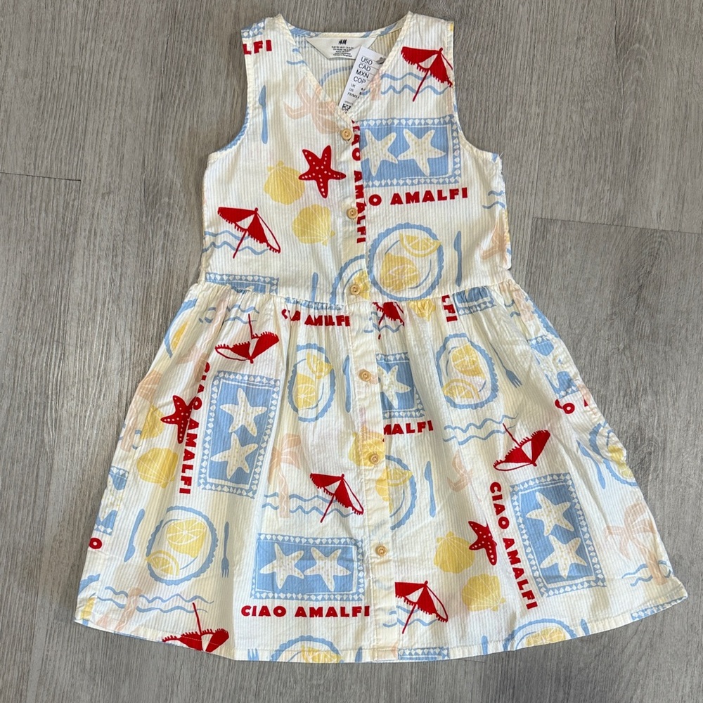 H&M Kids Summer beach casual Dress 100% Cotton lightweight